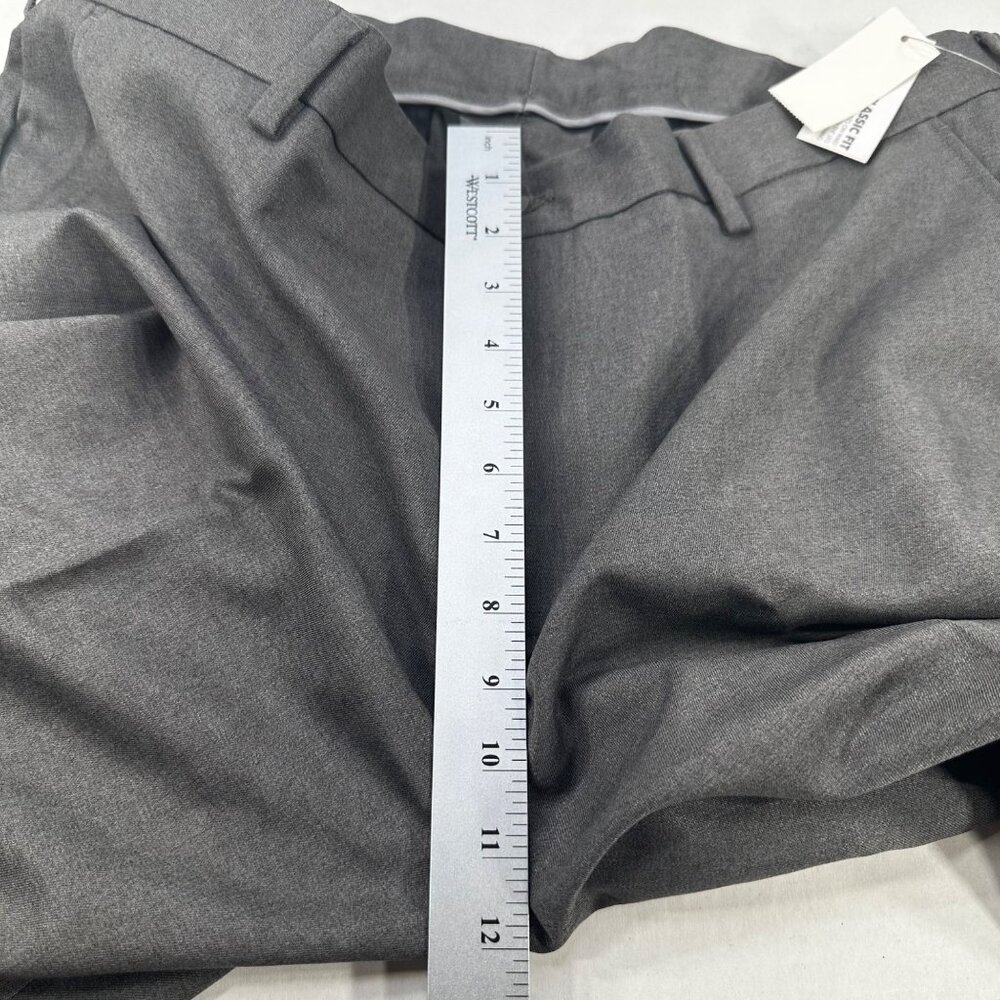 Van Heusen Men's Size 40x29 Pant Traveler Classic Fit Flat Front Gray New - Picture 12 of 16